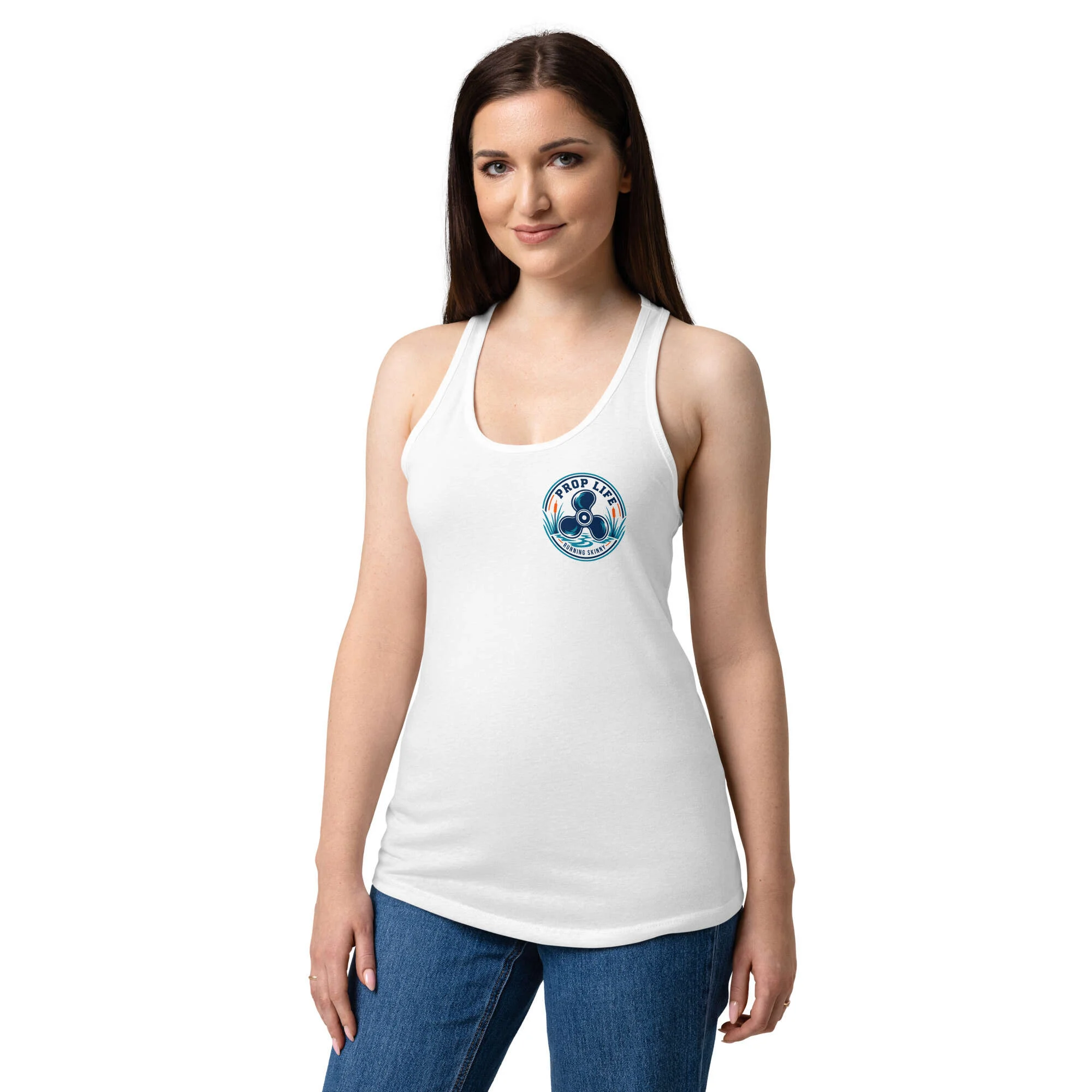 Women’s fitted racerback tank top