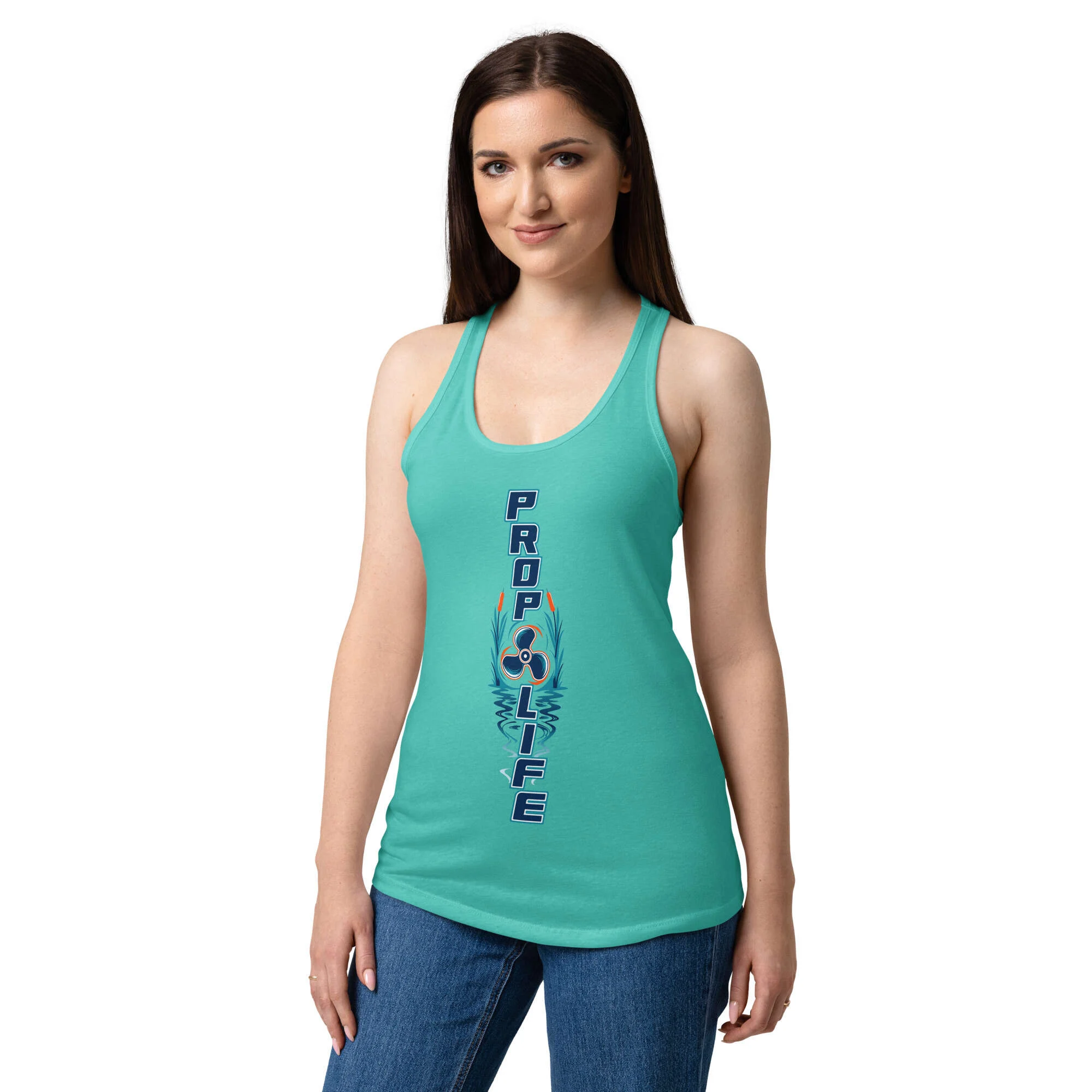 Women’s fitted racerback tank top - Image 32