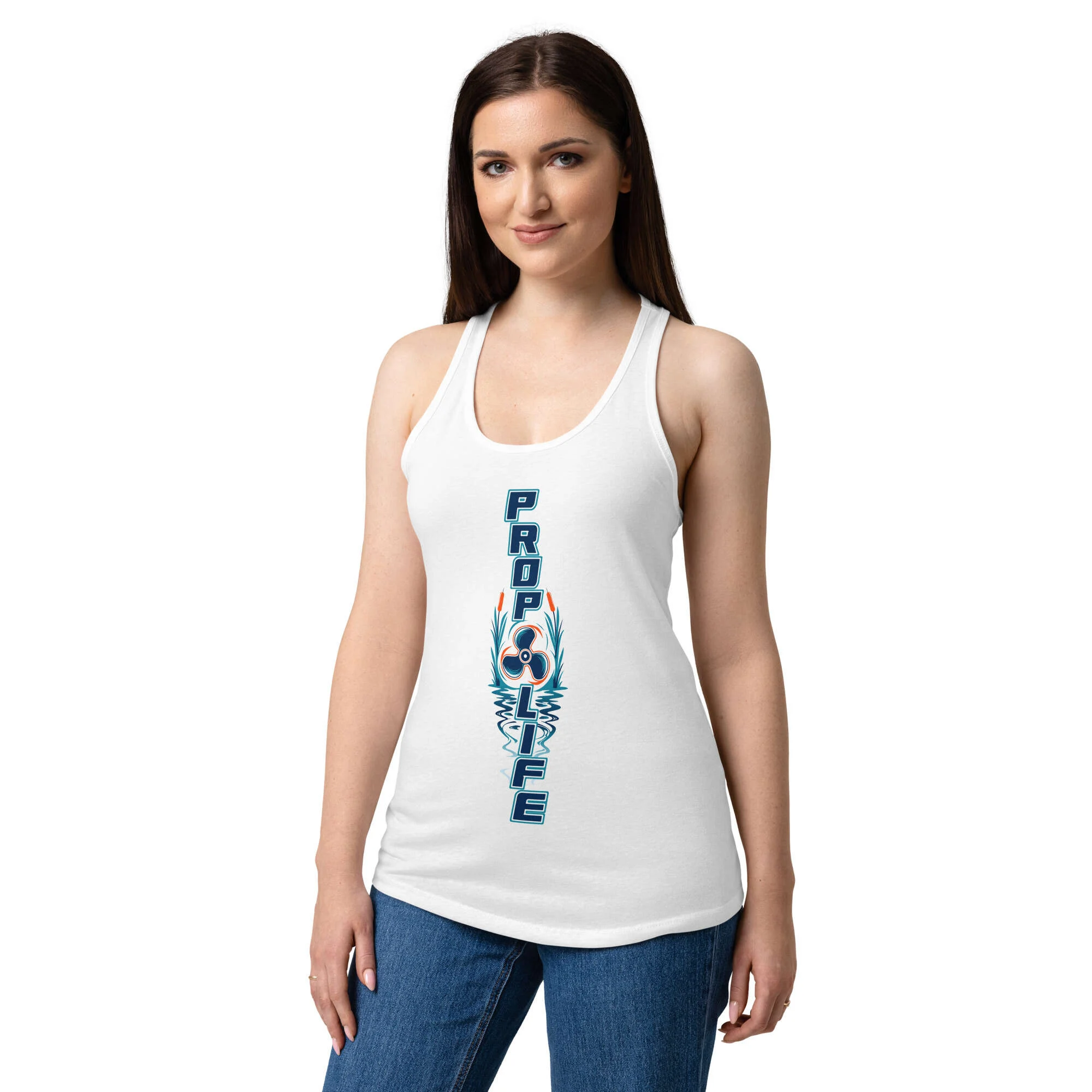 Women’s fitted racerback tank top - Image 35