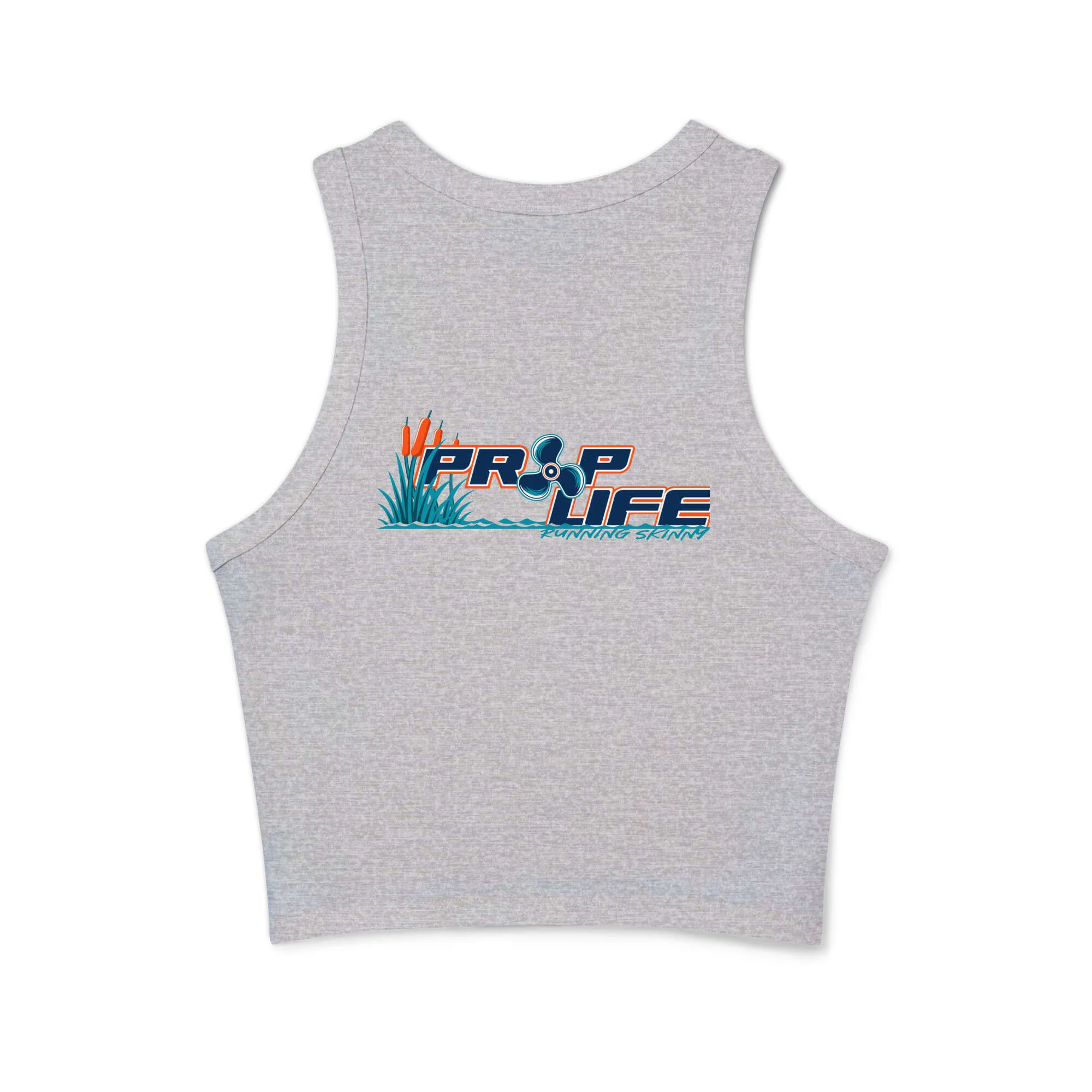Women's micro rib racer tank top - Image 8