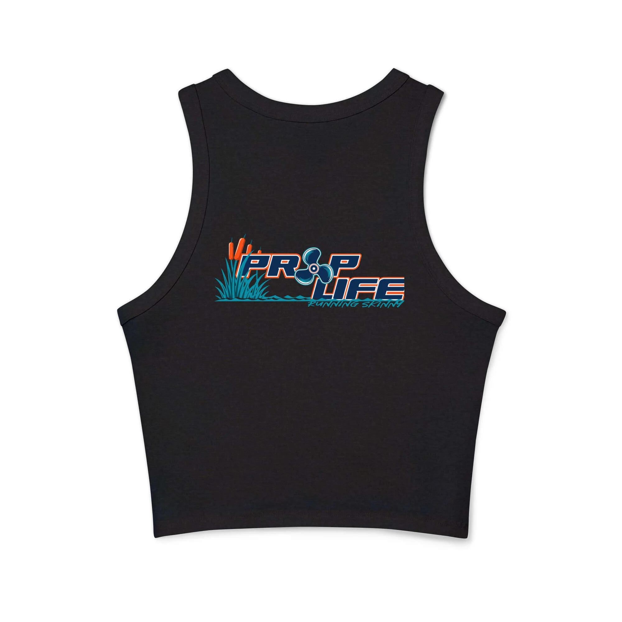 Women's micro rib racer tank top - Image 9