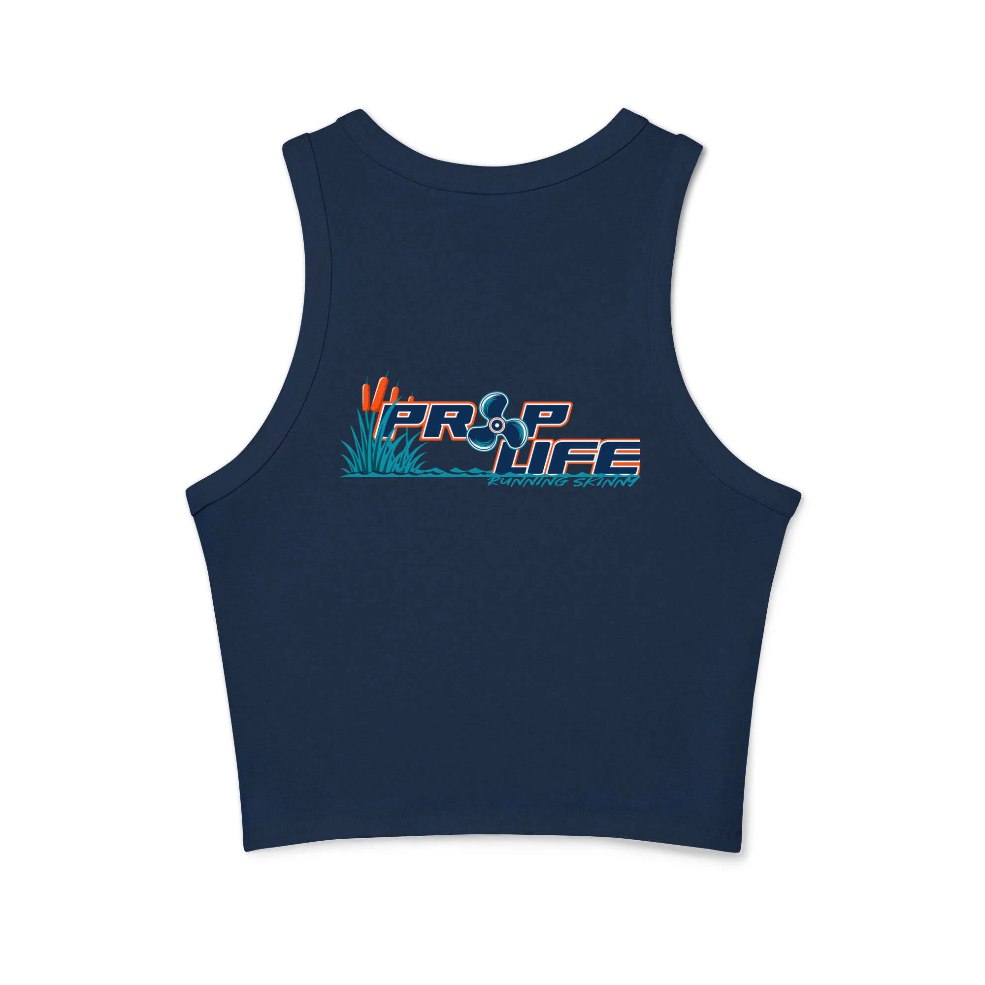 Women's micro rib racer tank top - Image 10