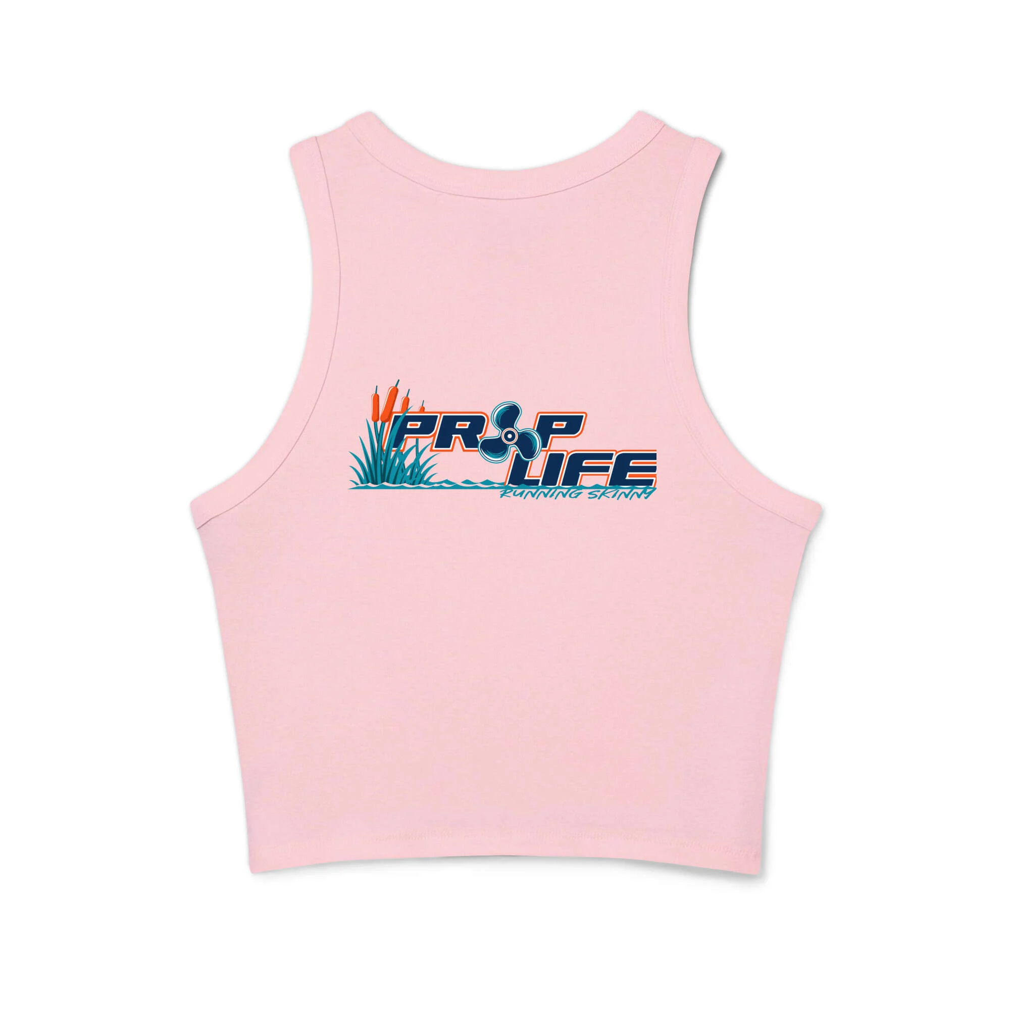 Women's micro rib racer tank top - Image 11