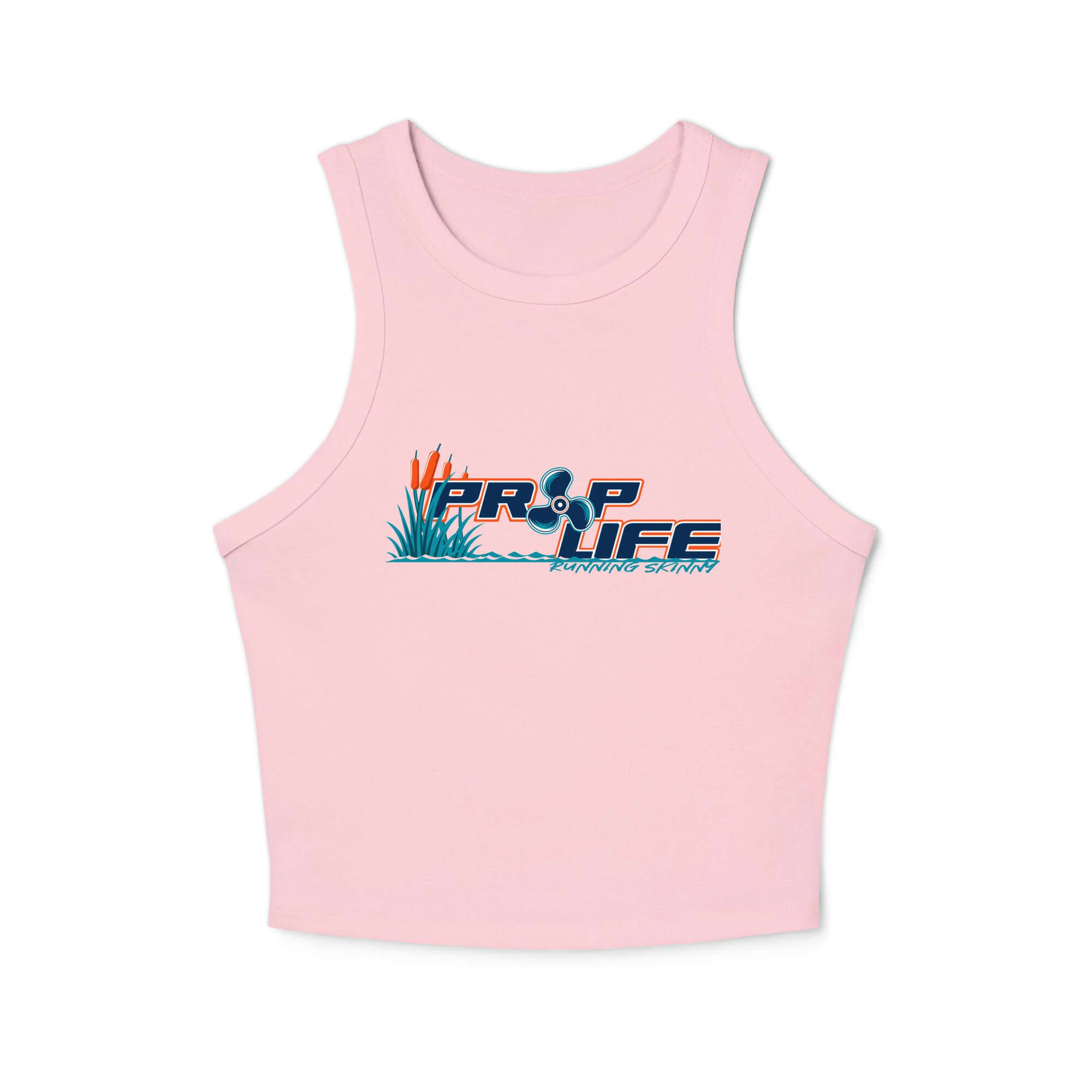 Women's micro rib racer tank top - Image 5