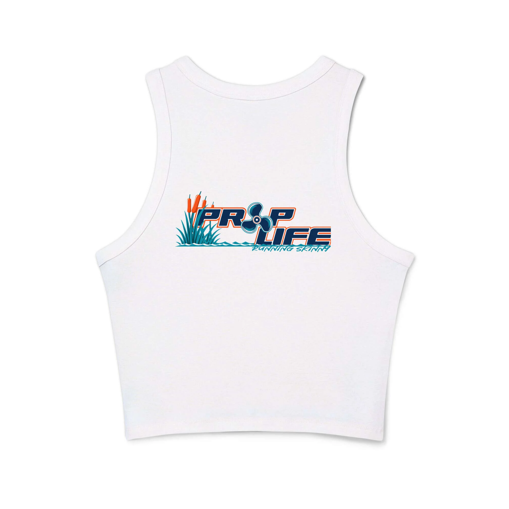 Women's micro rib racer tank top - Image 13